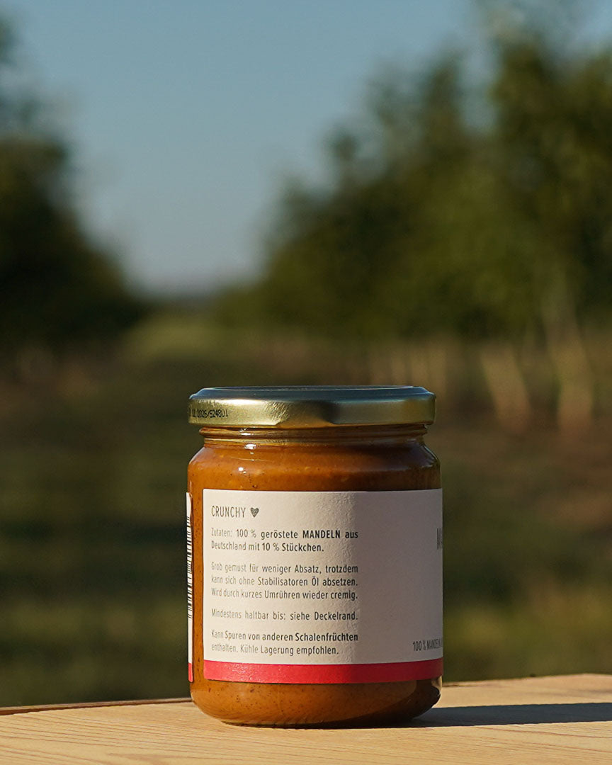 Crunchy Mandelmus aus Rheinhessen