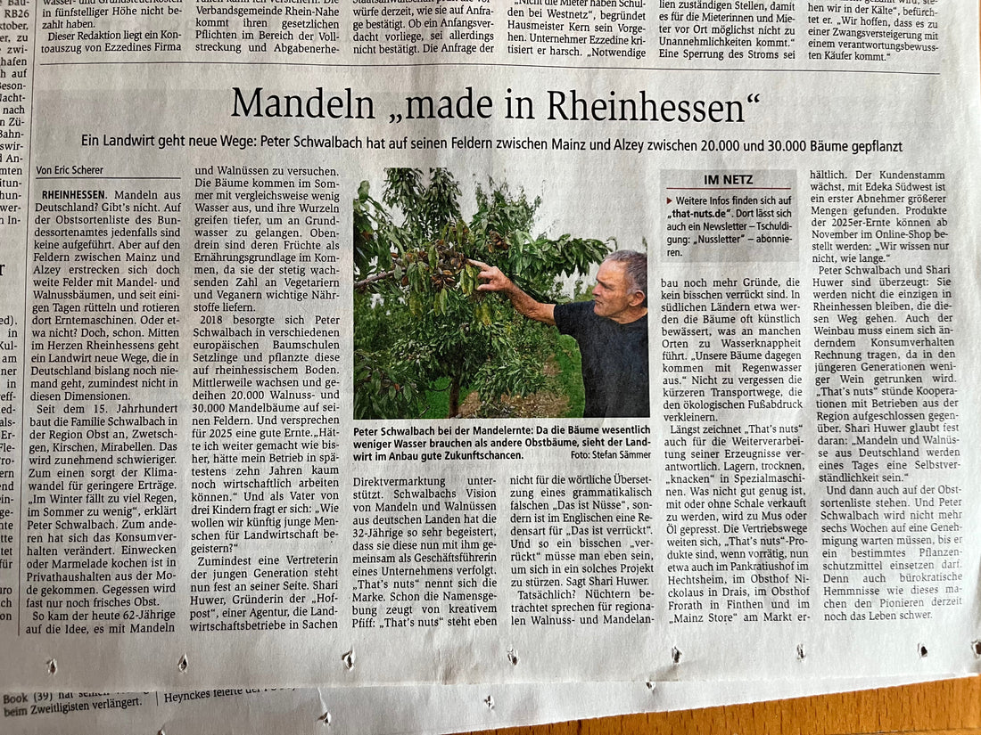 Mandeln "made in Rheinhessen" - that's nuts