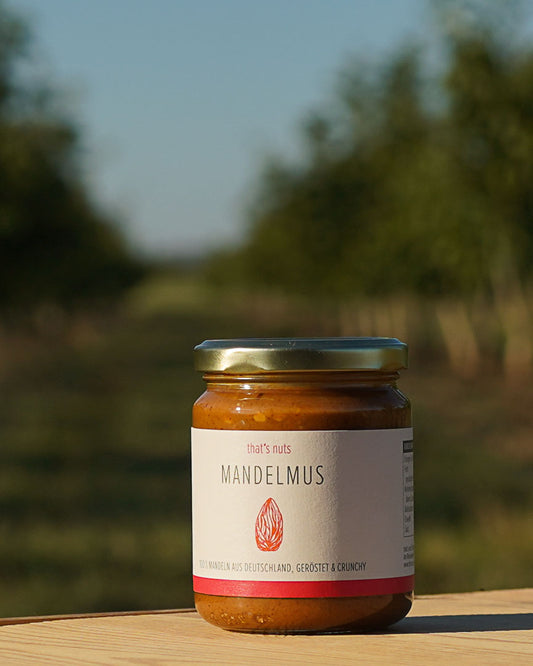 Crunchy Mandelmus aus Rheinhessen