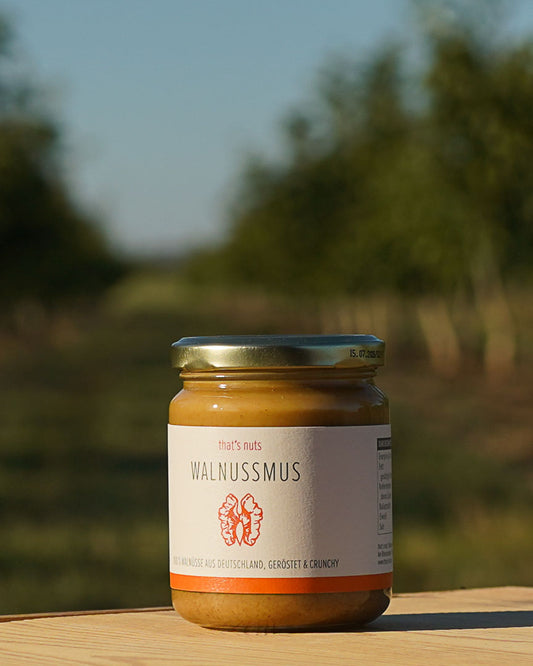 Crunchy Walnussmus aus deutschen Walnüssen